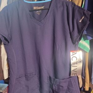 Grey's Anatomy Active Indigo Scrub Top & Bottom